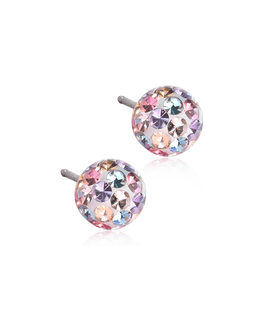 Oorbellen Blomdahl titanium bolletje light fantasy (incl. achterkantjes) - Staartjes en Strikjes